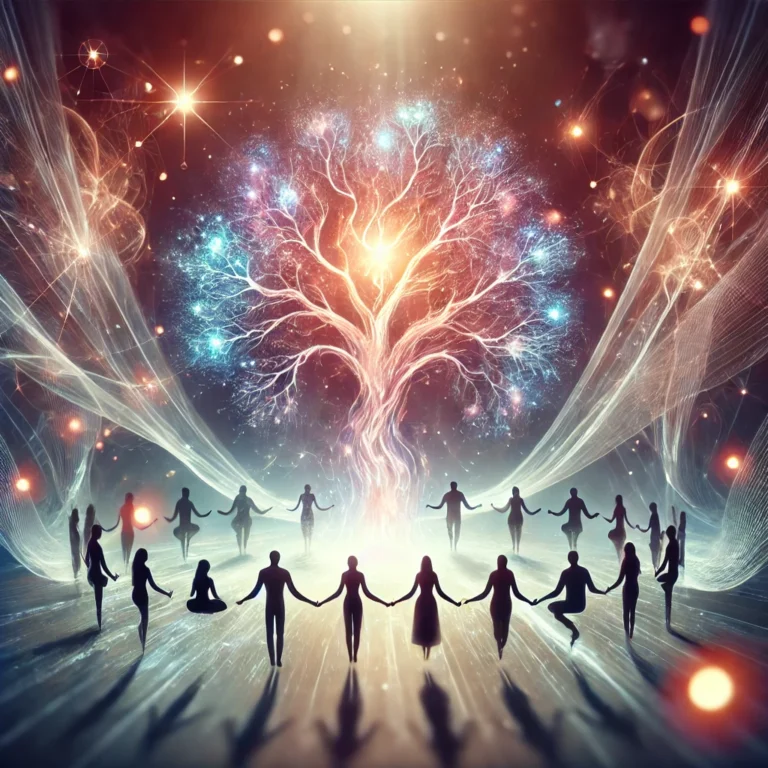 Albero della vita luminoso — simbolo della guarigione energetica nelle Costellazioni Quantiche