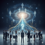 Persona in ascolto interiore con luce sul cuore, simbolo della formulazione della domanda nelle costellazioni quantiche.